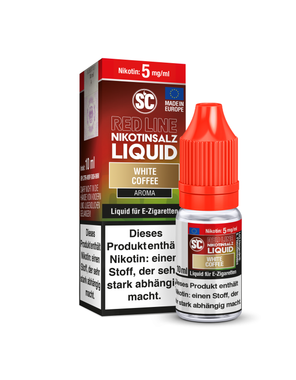 SC - Red Line - White Coffee - Nikotinsalz Liquid