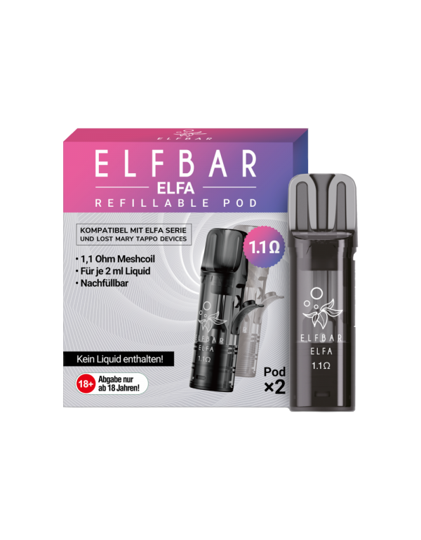 Elfbar Elfa Leer-Pod (2 Stück pro Packung)