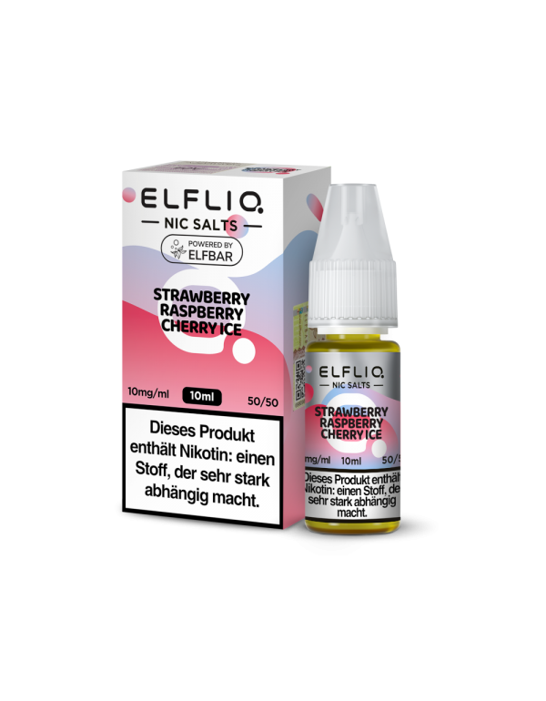 ELFLIQ - Strawberry Raspberry Cherry Ice - Nikotin...