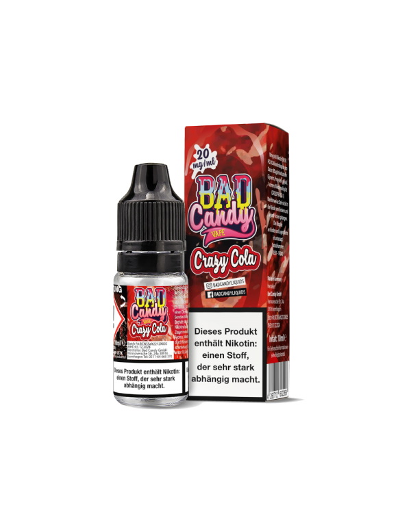 Bad Candy Liquids - Crazy Cola - Nikotinsalz Liqui...