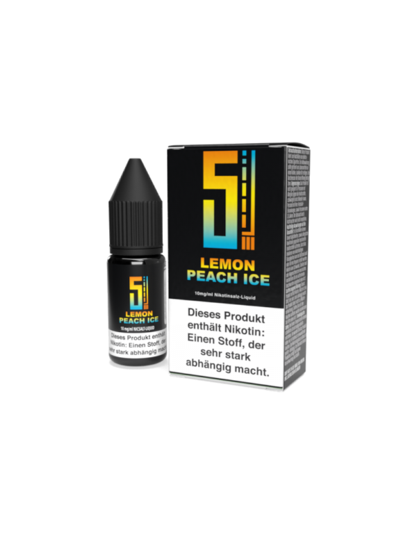 5EL - Lemon Peach Ice - Nikotinsalz Liquid