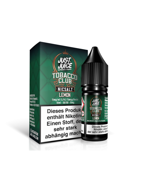 Just Juice - Tobacco Lemon - Nikotinsalz Liquid